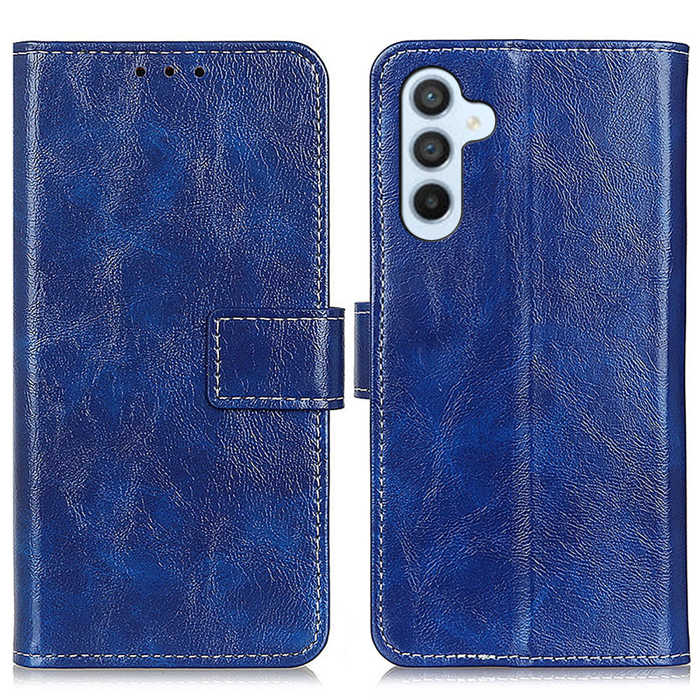 For Samsung Galaxy F34 5G M34 5G Crazy Horse Texture PU Leather Case Stand Wallet Retro Phone Cover For Samsung Galaxy F34 5G M34 5G Crazy Horse Texture PU Leather Case Stand Wallet Retro Phone Cover